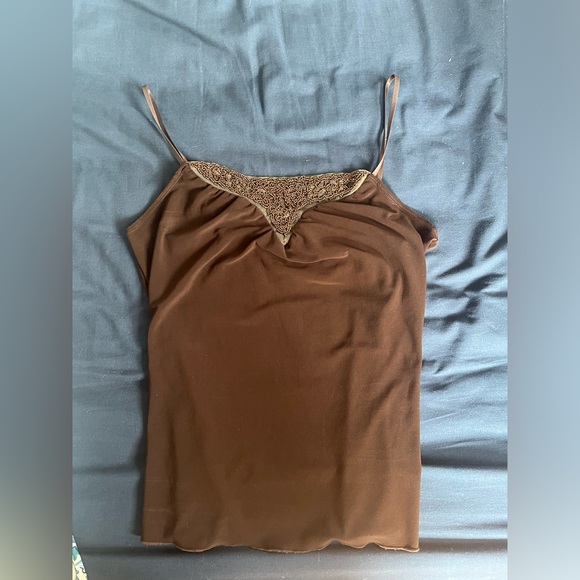 Vol 1 Brown Beaded Tank - Picture 1 of 4